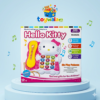 Hello Kitty interactive musical telephone toy with colorful buttons and a playful design, designed for children’s learning and entertainment.
