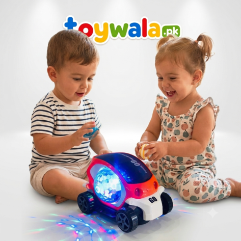 09 LED Future Car Toy with Colorful Lights and Four-Wheel Design