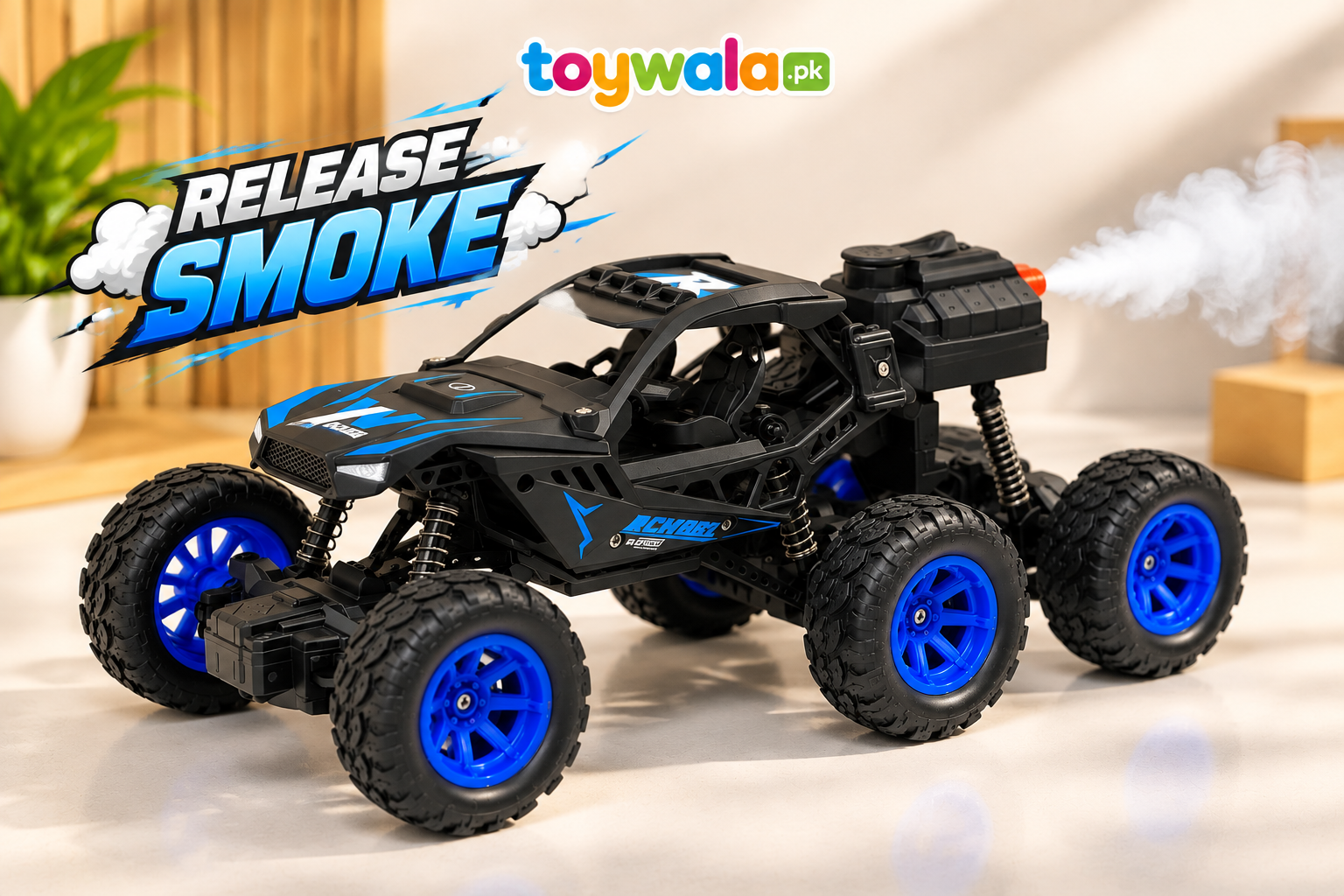 Monster Truck 6 Wheel with Smoke - Image 2