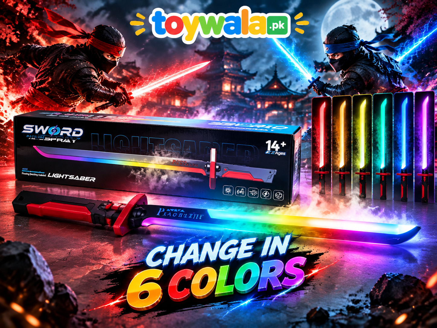 Led Lightning Sword With Spark & Sound - Image 3