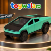1:36 Green Die-Cast Cyber Truck