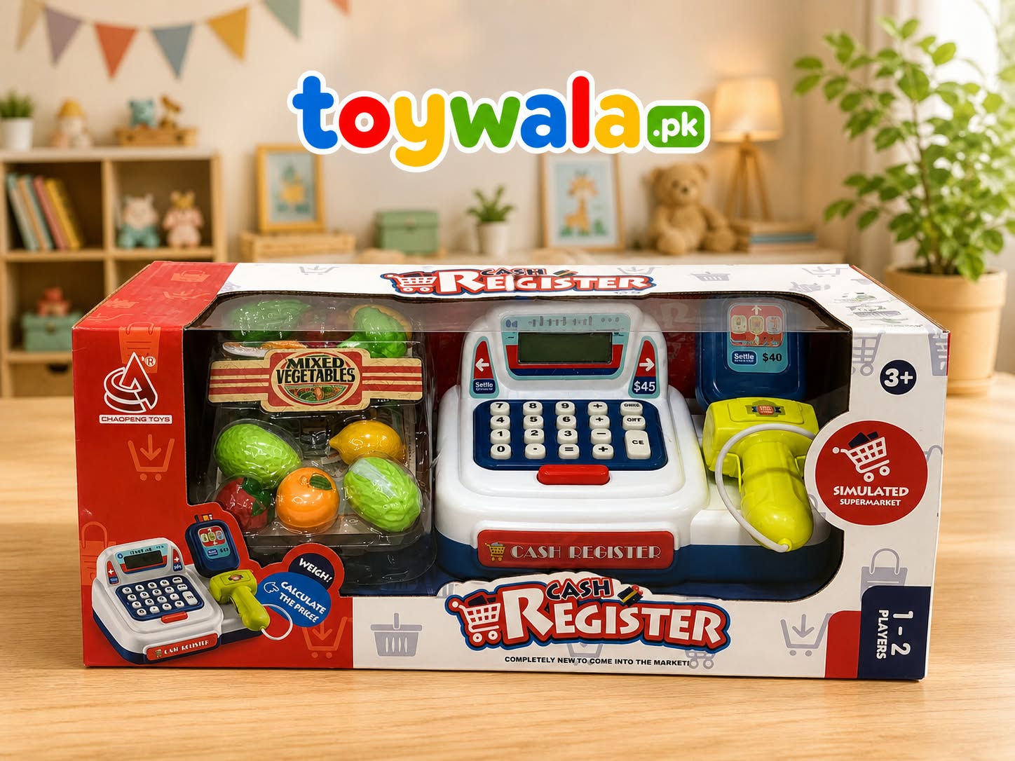 Kids Cash Register Pretend Play Toy Set - Image 2