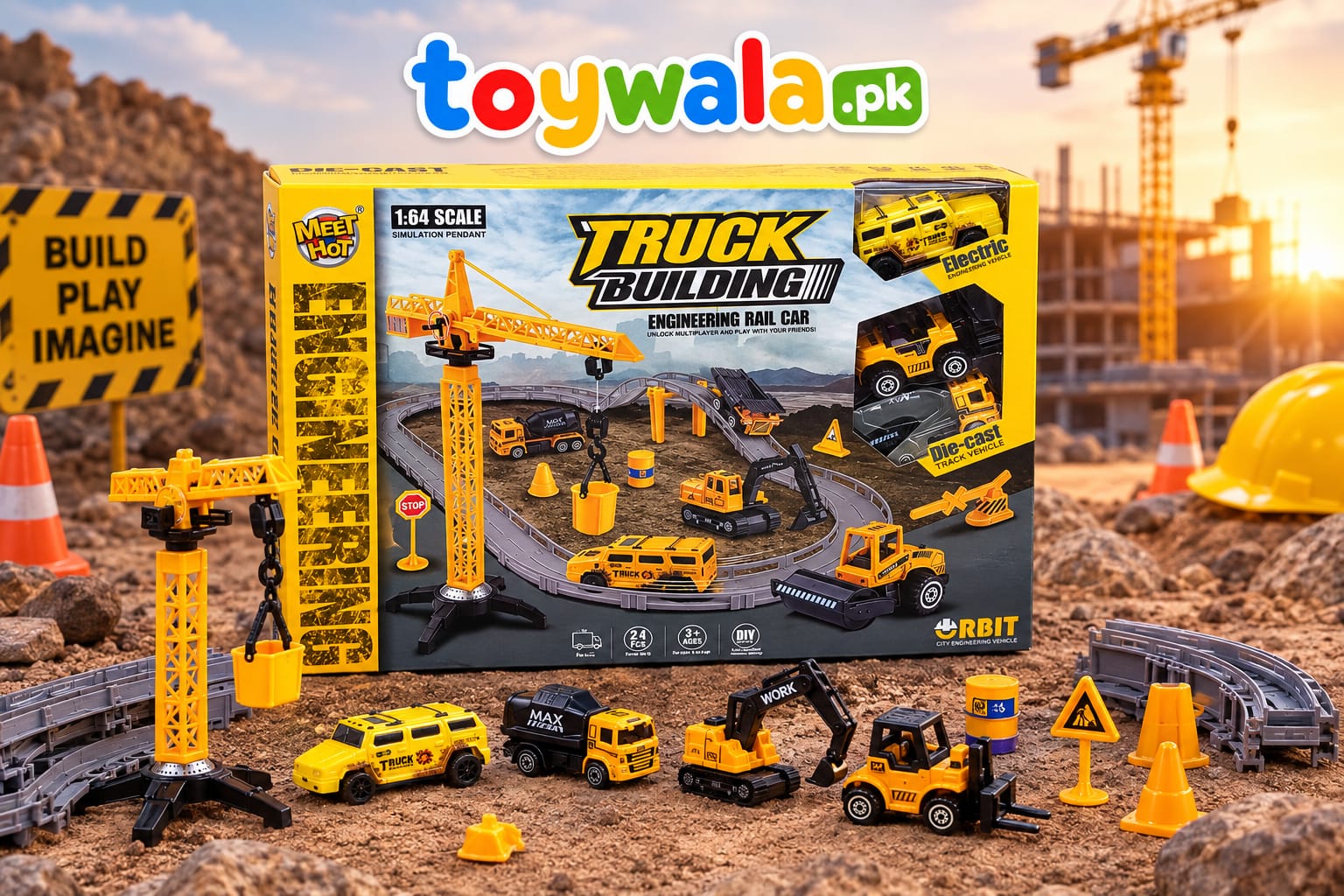 Truck Building Engineering Set / 1:64 Scale