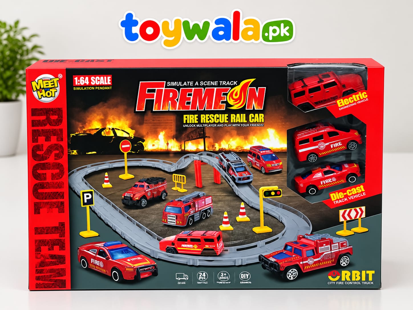 Fire Resque Rail Track / 1:64 scale - Image 3
