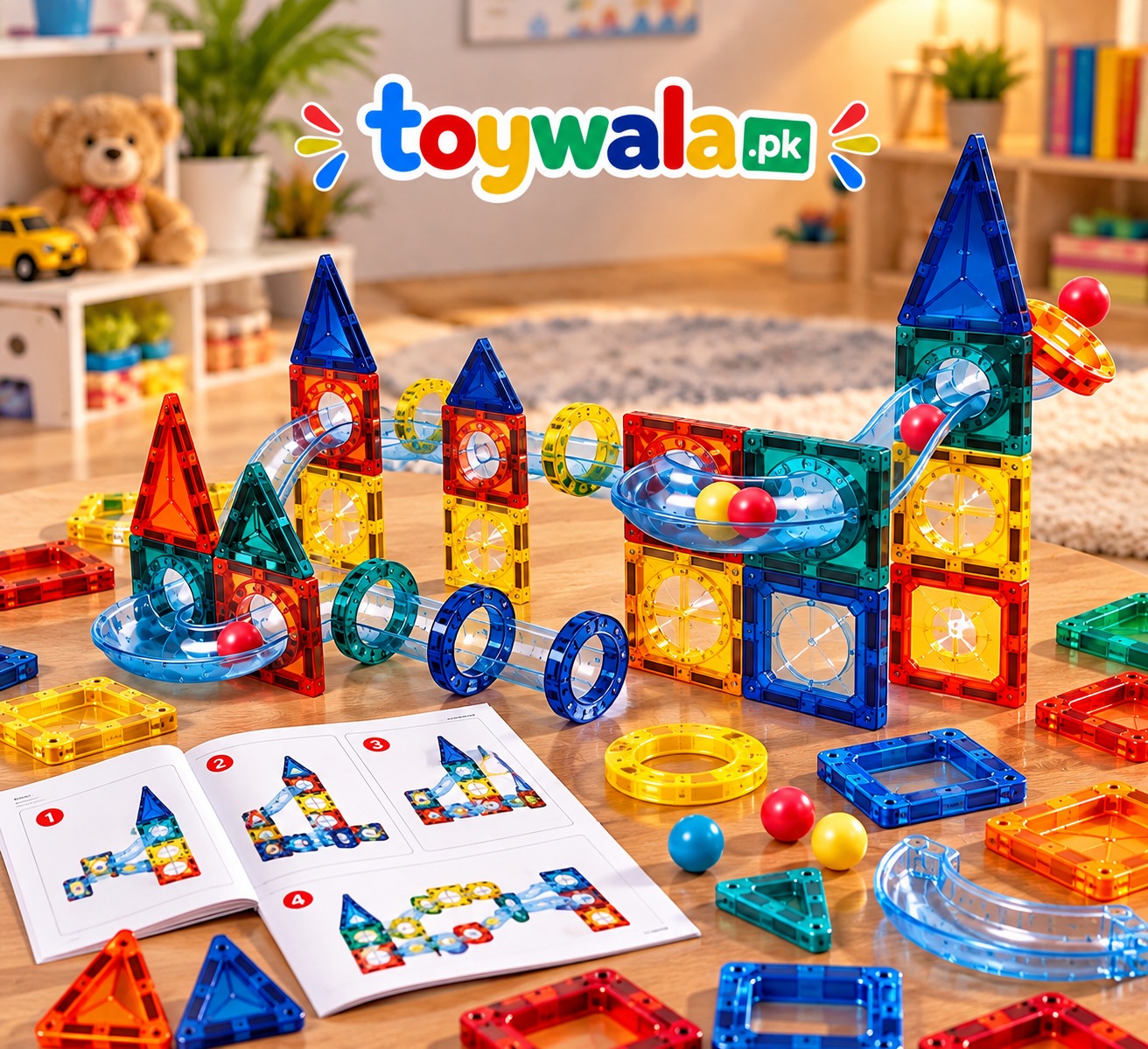50 Pieces Magnetic Building Blocks STEM Toy Set - Image 2