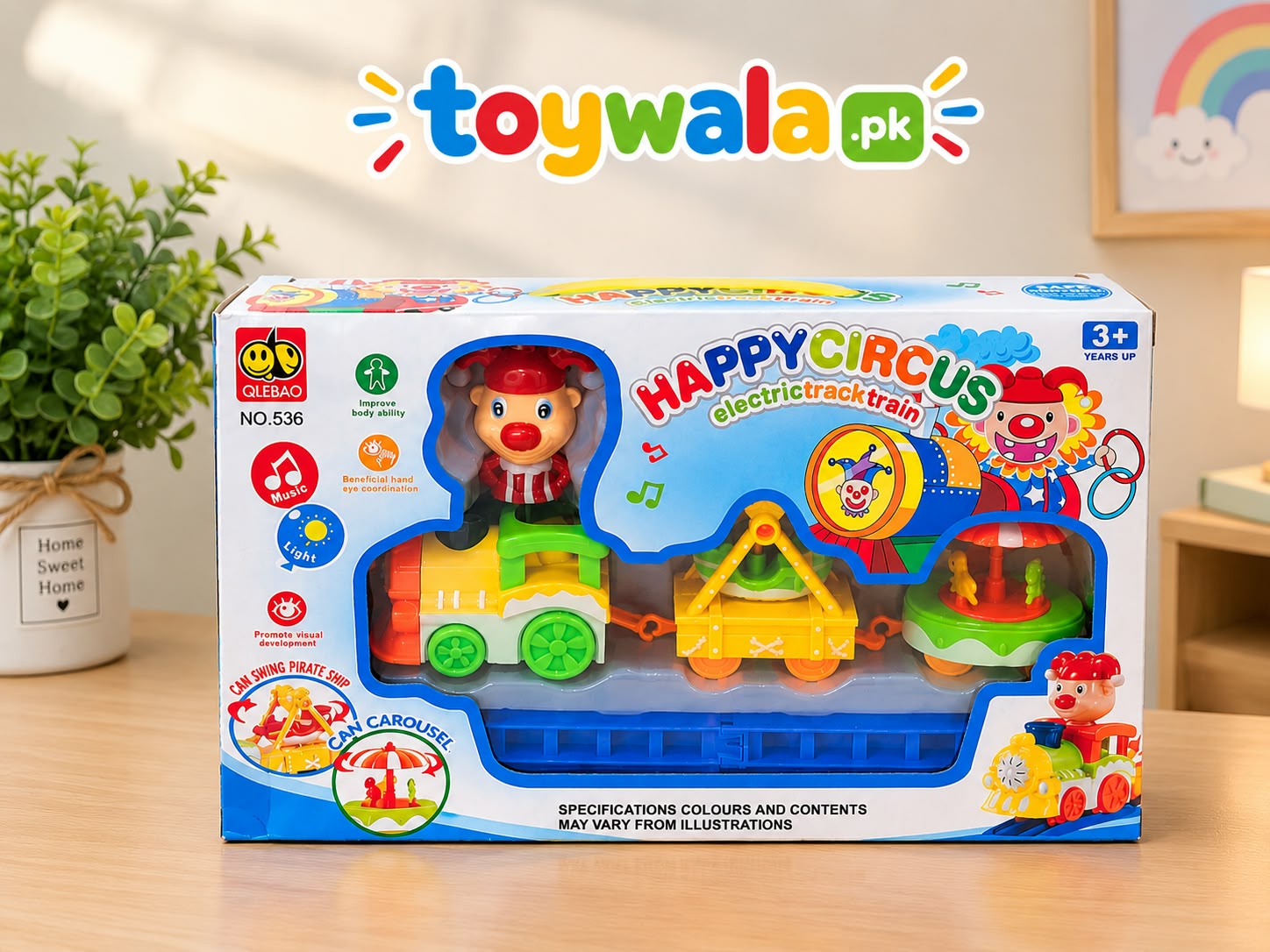 Happy Circus Electric Train Toy Set