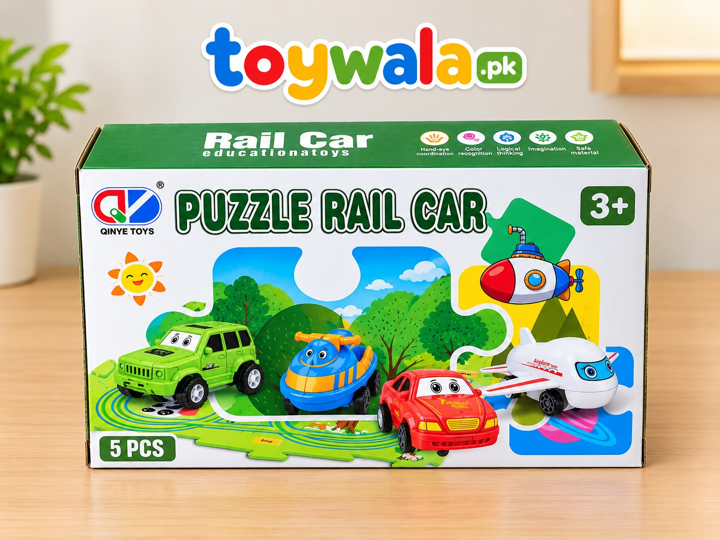 Puzzle Rail Car Track Toy Set - Image 3