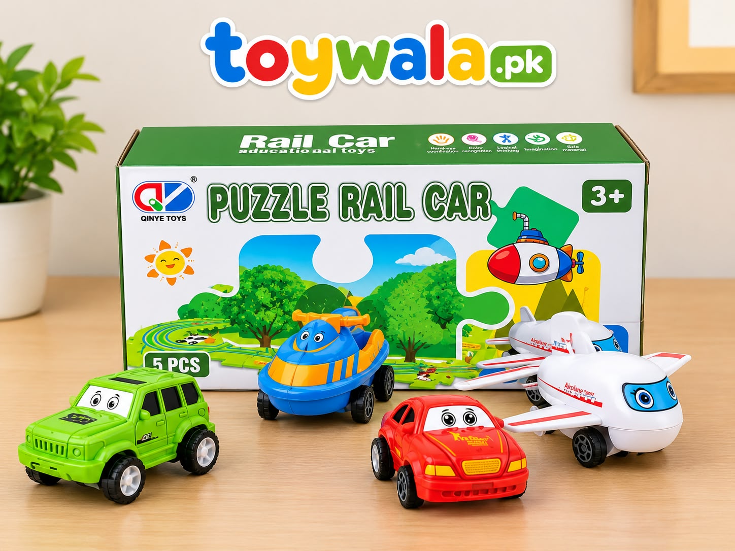 Puzzle Rail Car Track Toy Set