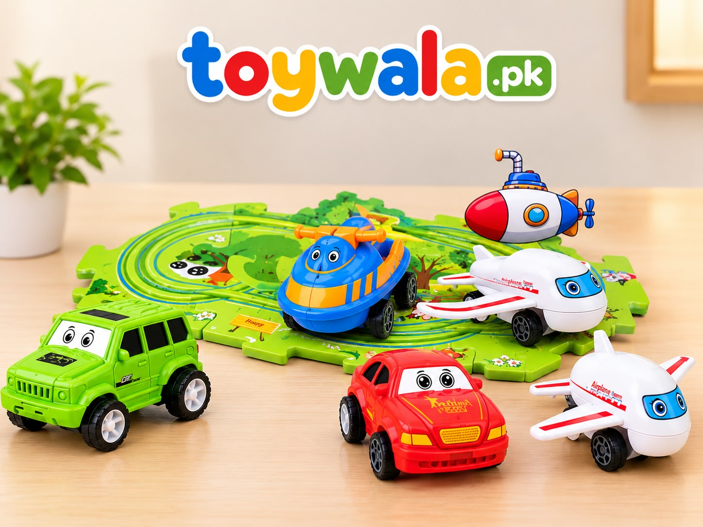 Puzzle Rail Car Track Toy Set - Image 2