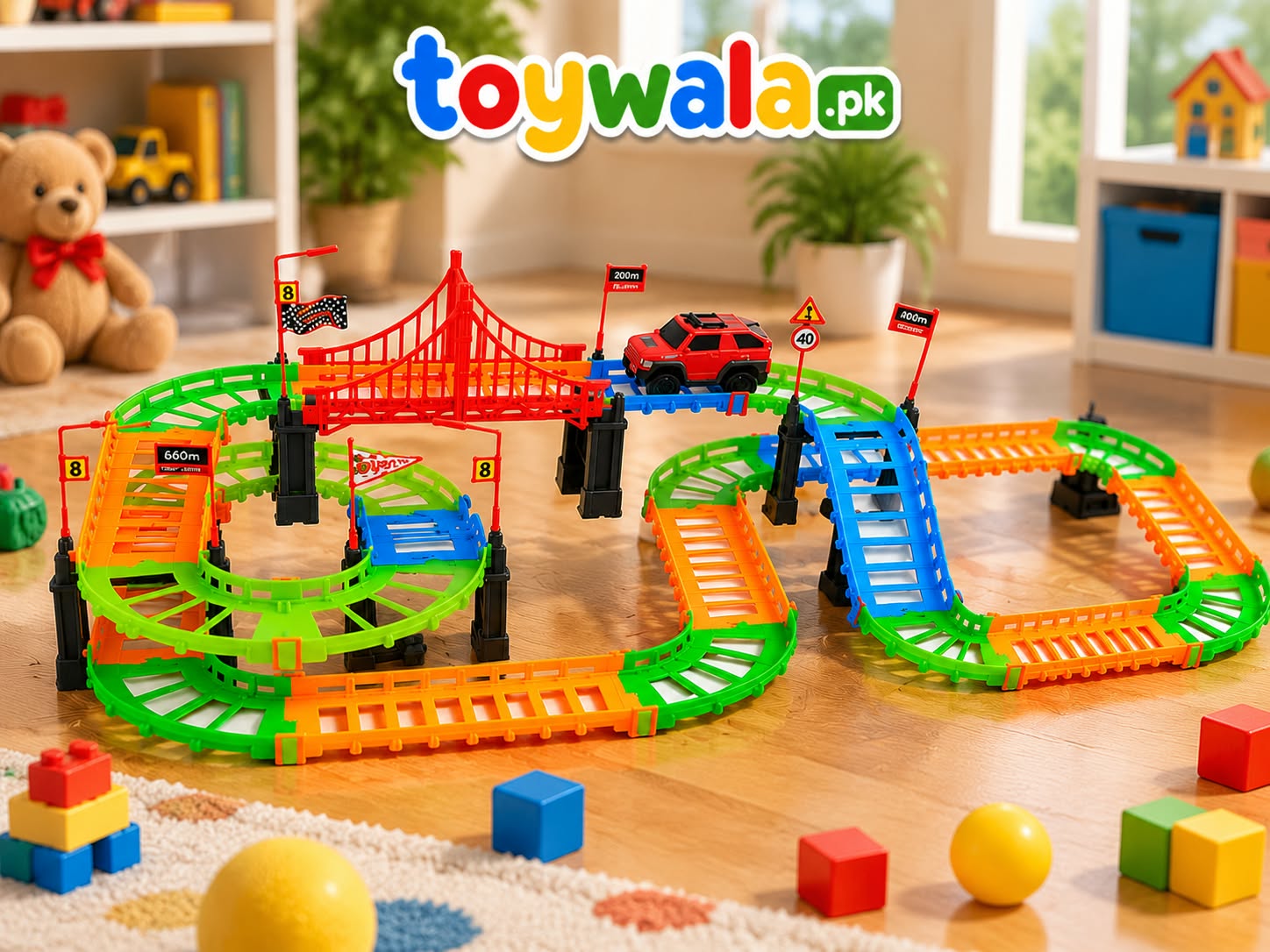 47 Pieces Track Combination Racing Train Set - Image 2