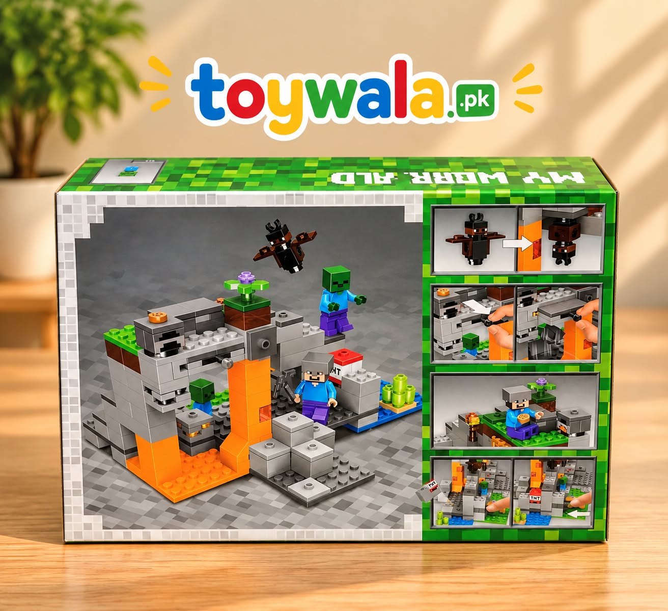 My World Zombie Cave Building Block Set MineCraft - Image 3