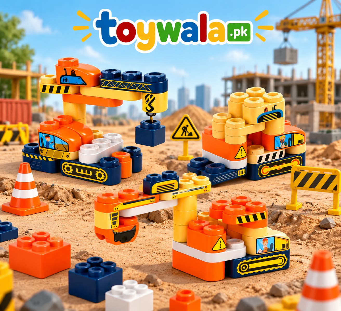 Construction Building Blocks Engineering Set - Image 2
