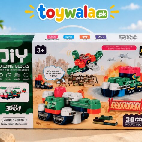 DIY Building Blocks Train & Vehicle Set