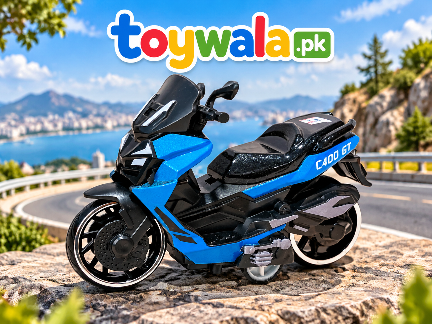 blue scooty C400gt / die cast model
