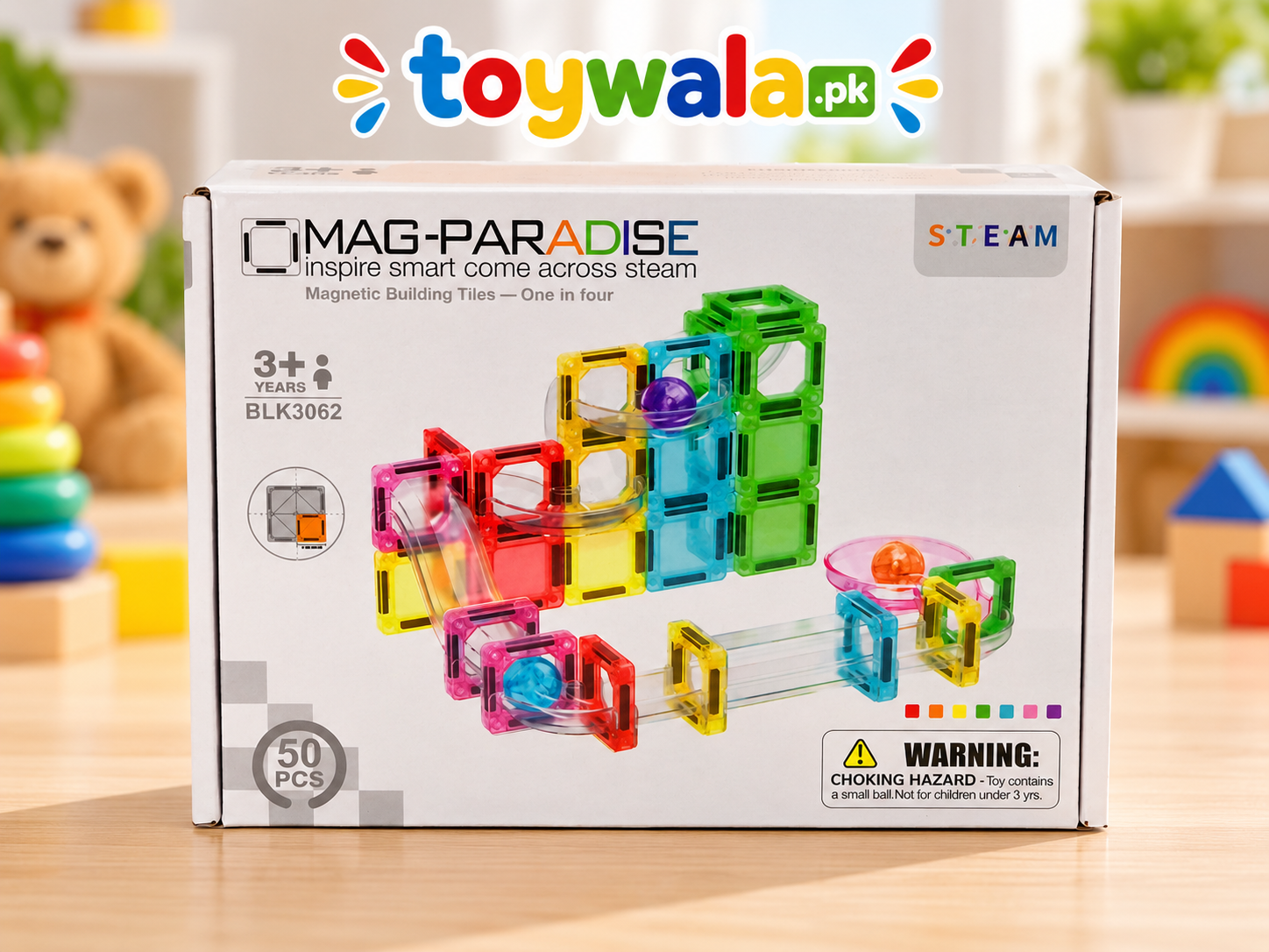 50 Pieces Magnetic Building Blocks STEM Toy Set