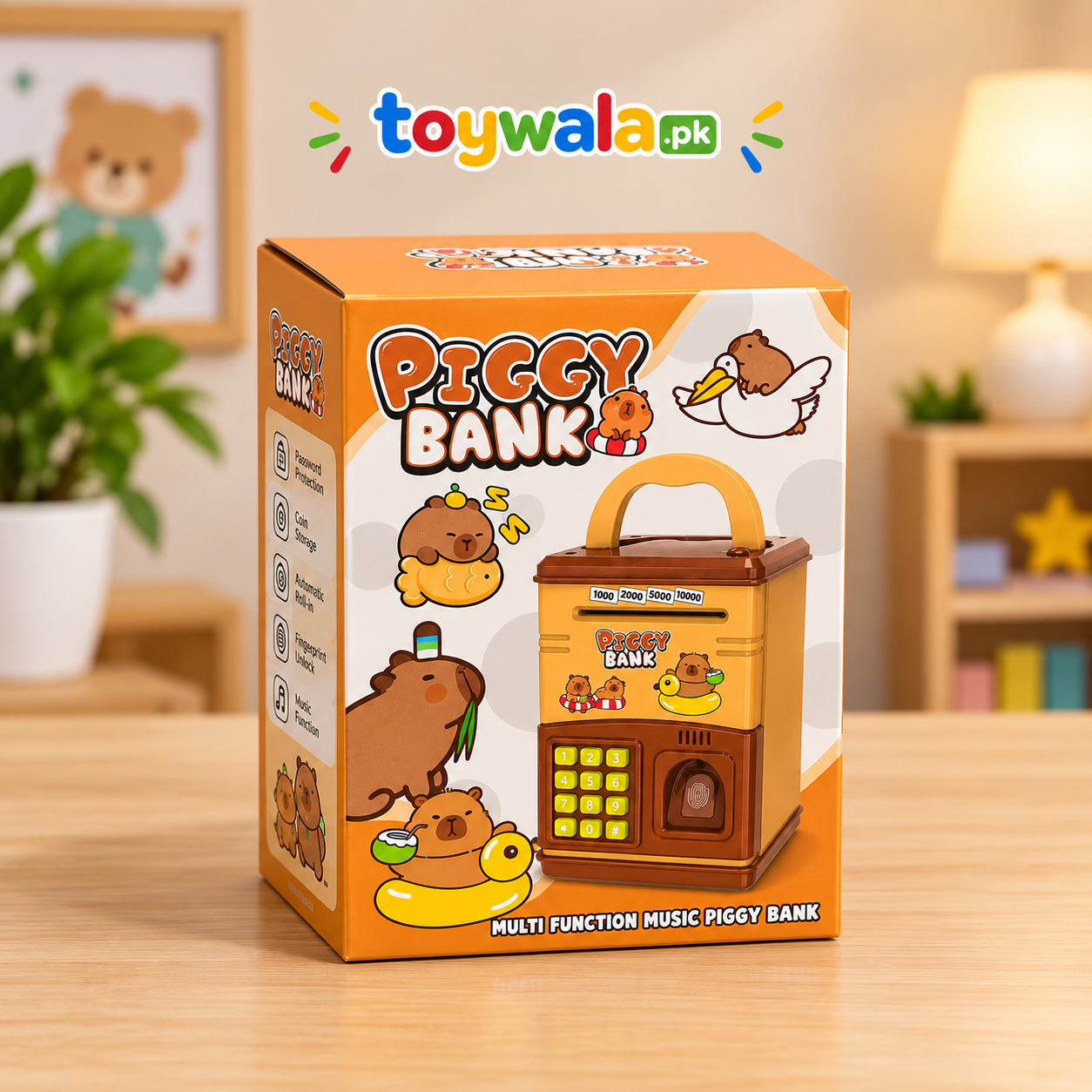 Electronic Piggy Bank with Fingerprint Design - Image 2