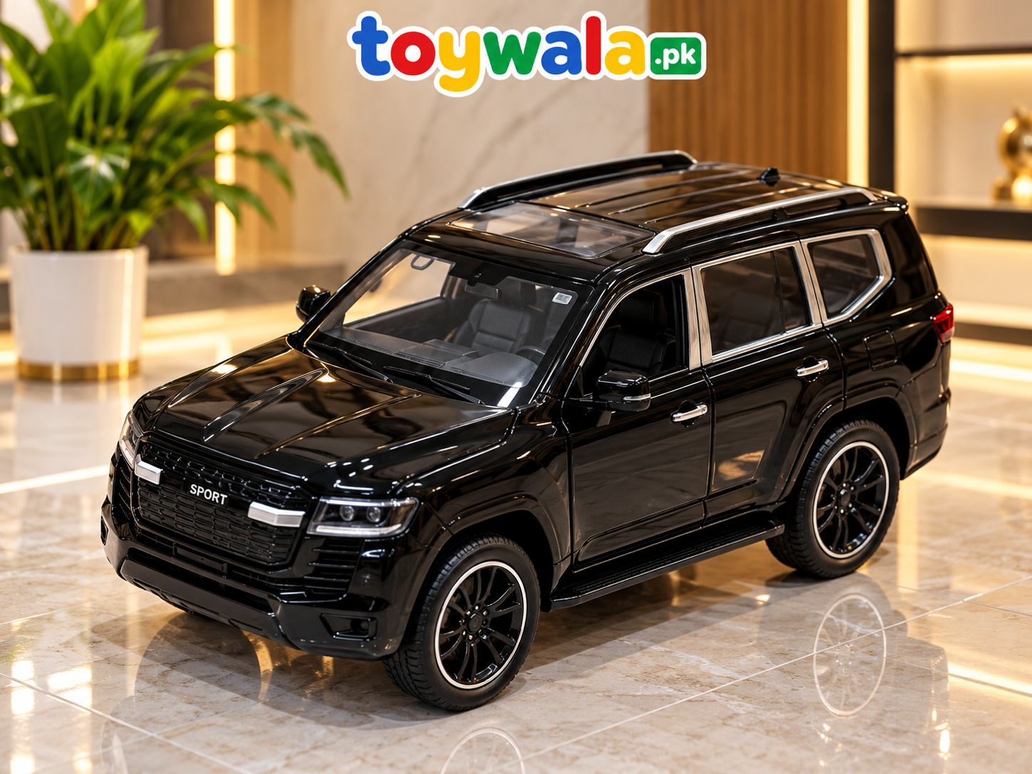 Die-Cast SUV Scale Model Toy / black