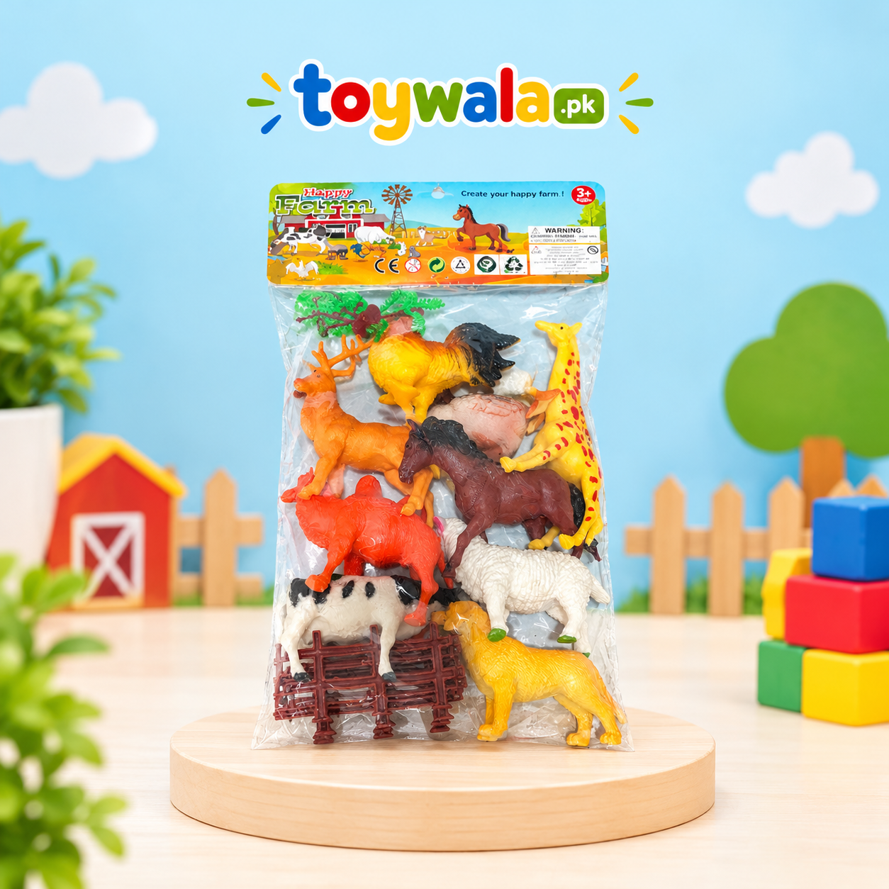 Happy Farm Animal Toys Set