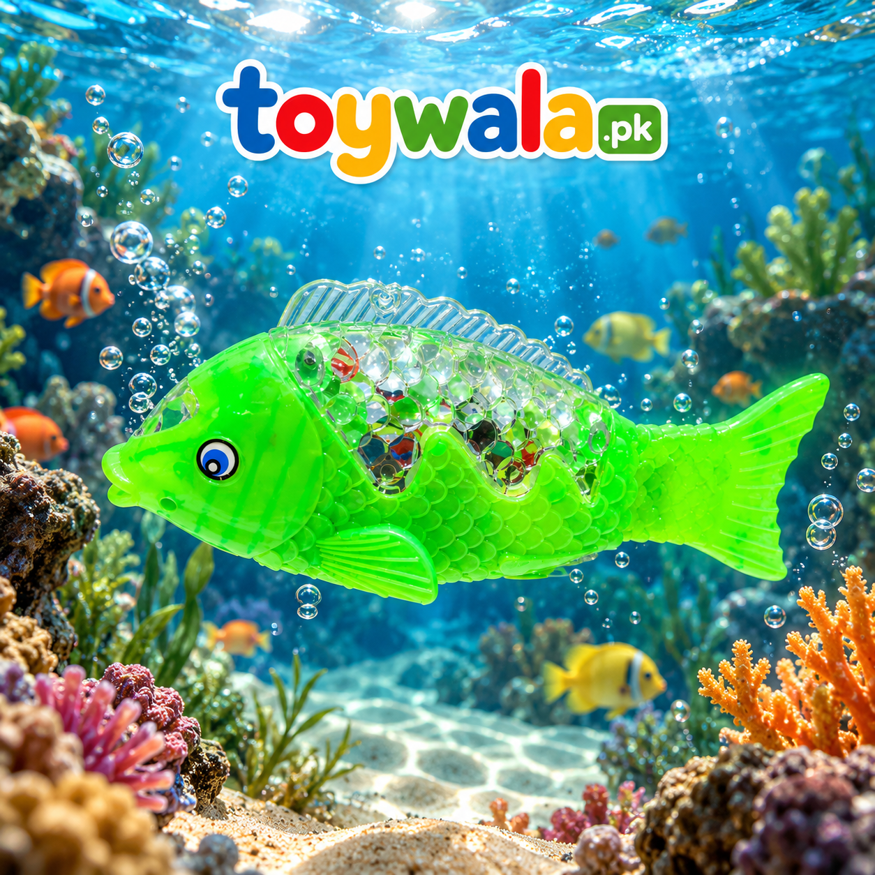 Light Up the Fun with a Colorful Fish Toy