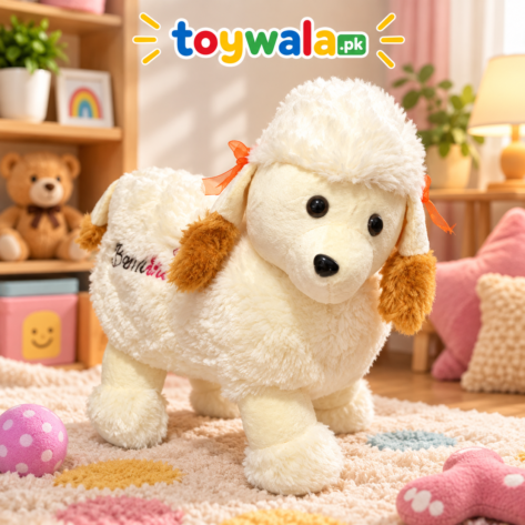 Cute White Fluffy Sheep Plush Toy