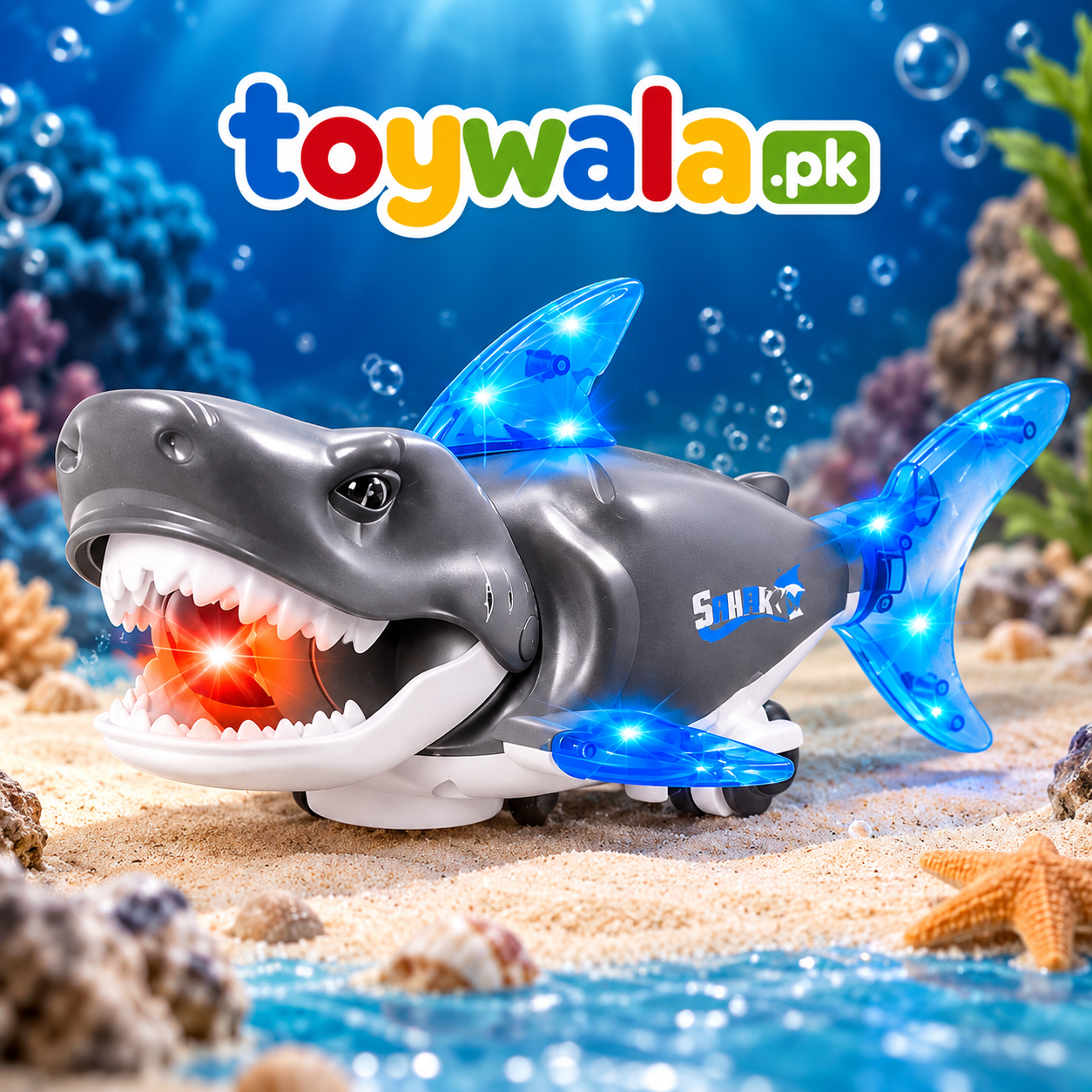 Musical Rotating Shark Toy