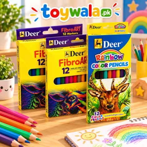 Deer Art & Coloring Set Deal 2
