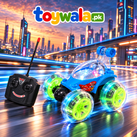 Neon Wheel Stunt Car Showcase