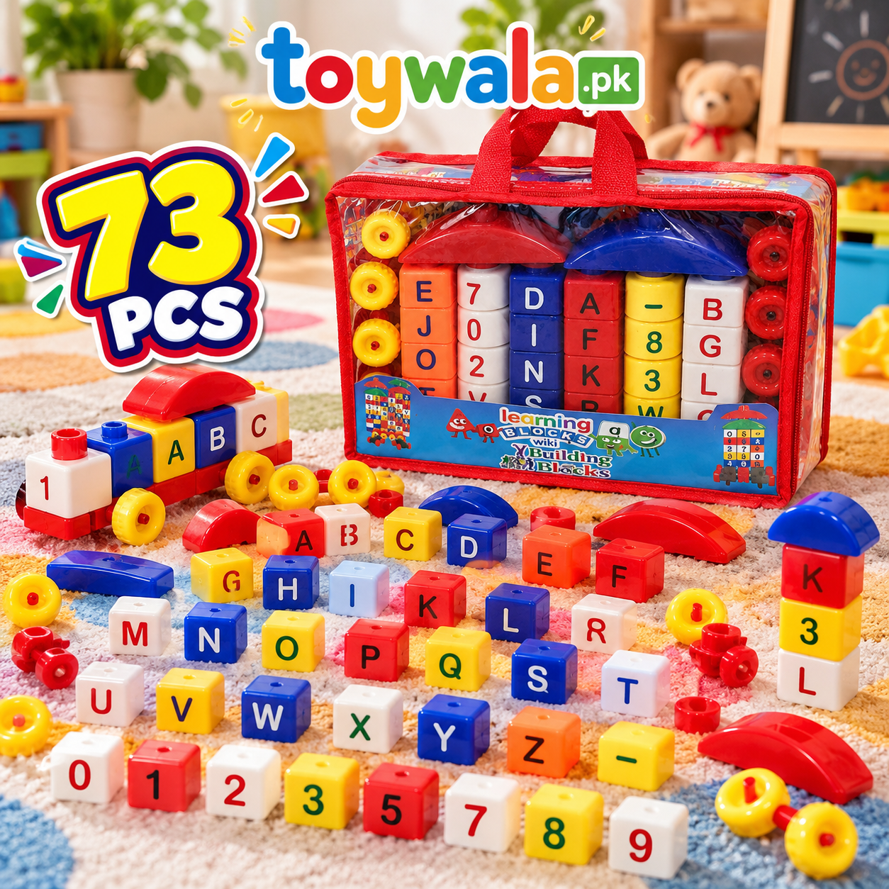 73-Piece Learning Blocks Set