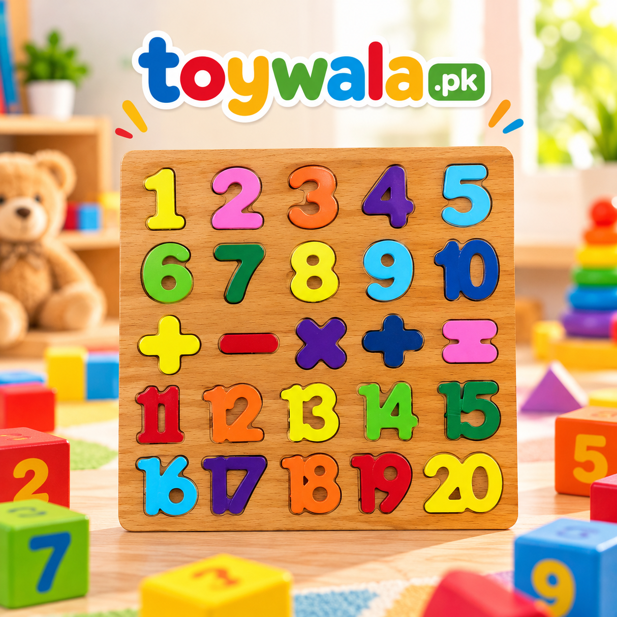 123 Wooden Number Puzzle