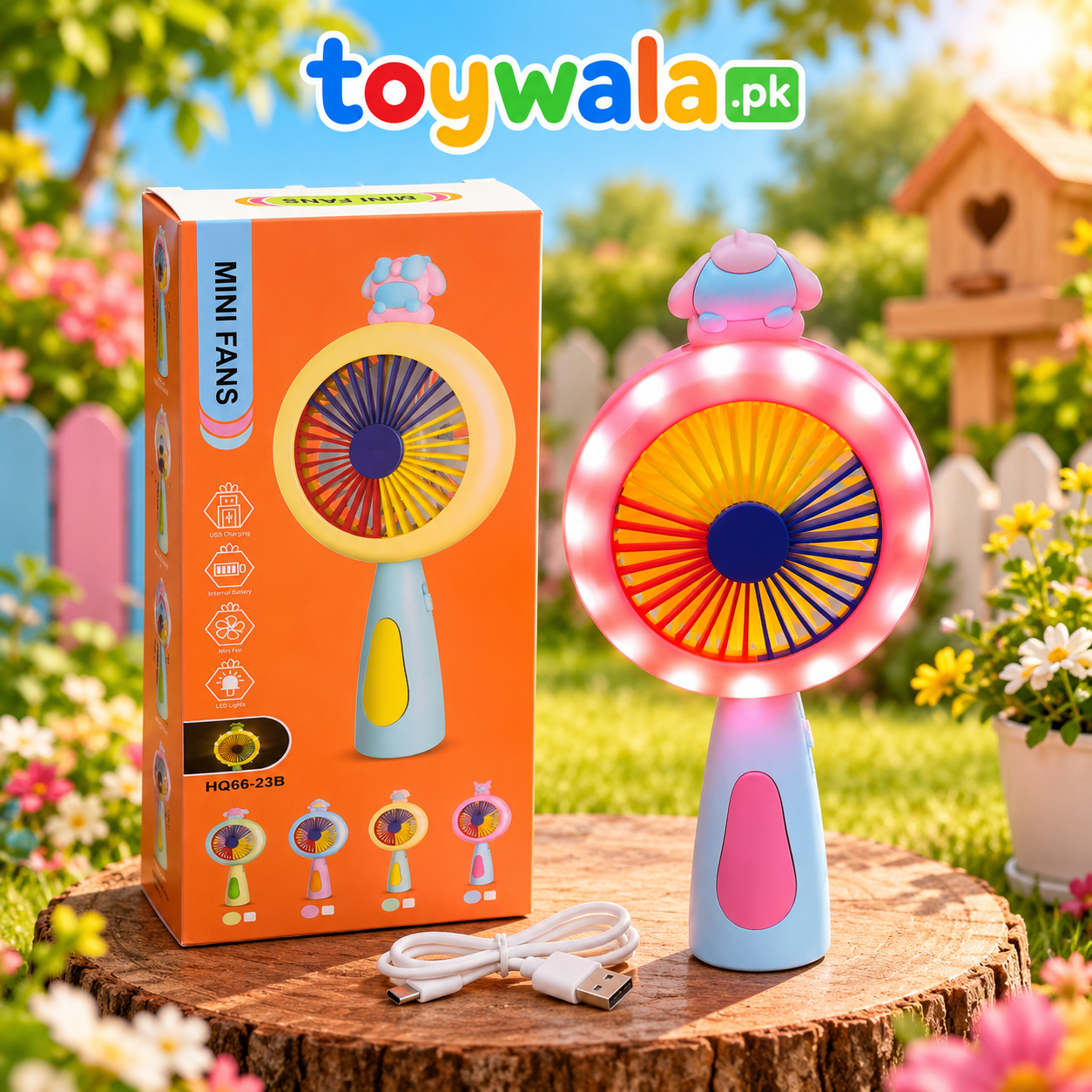 LED Rechargeable Mini Fan - Image 2