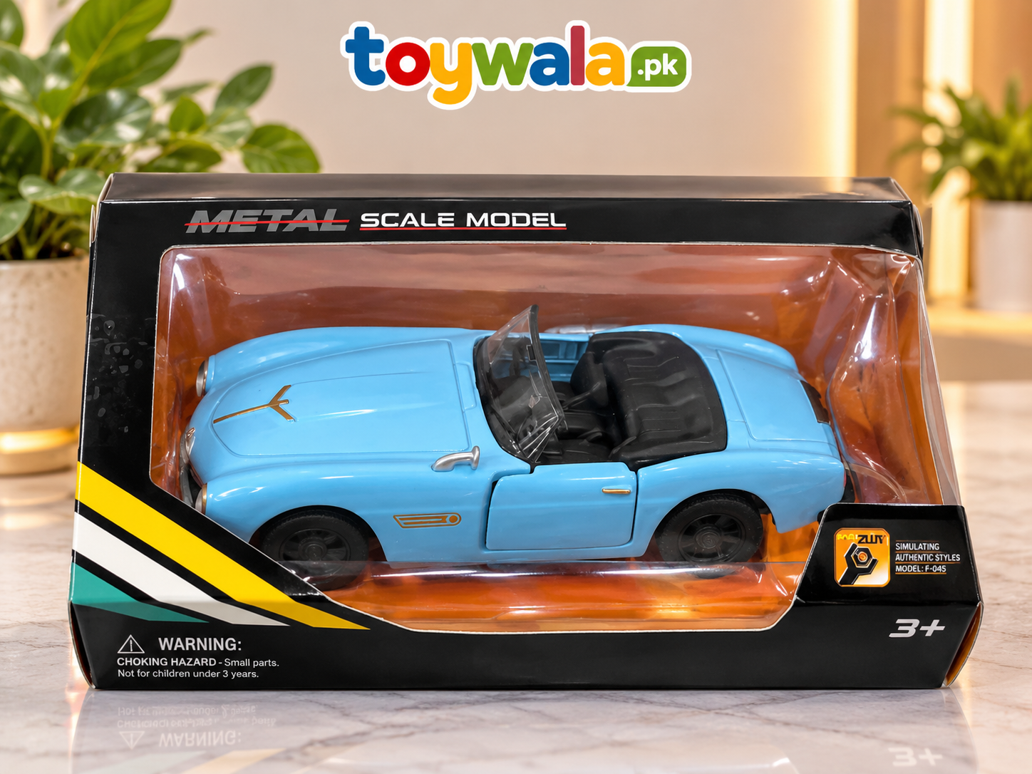 Die-Cast Convertible Sports Car Toy - Image 2