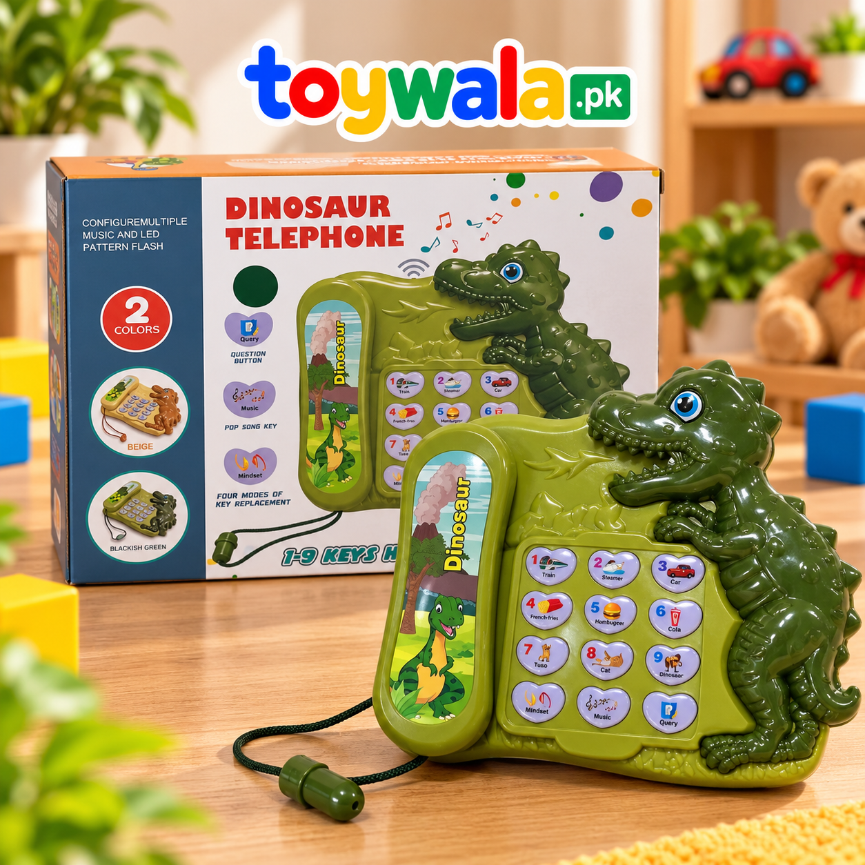 Dinosaur Telephone Learning Toy - Image 2