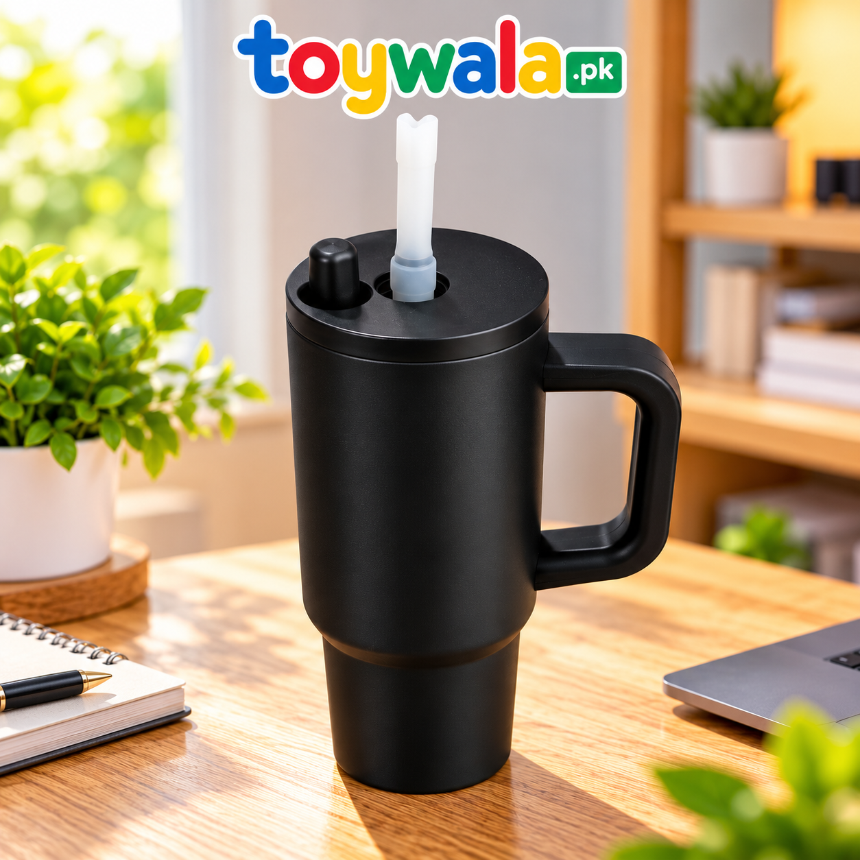 Black Insulated Travel Tumbler