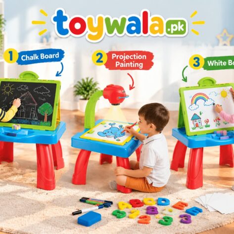 3-in-1 Learning Easel with Magnetic Letters