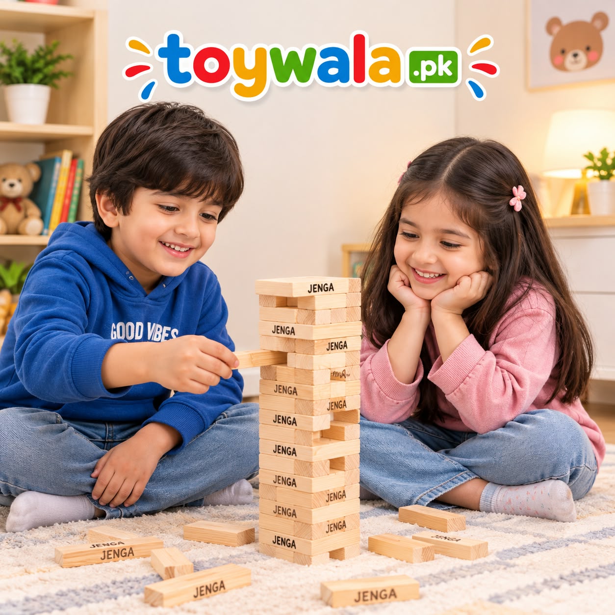 Jenga Classic Wooden Block Game