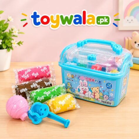 Kids Modeling Clay Play Set – 12 Pcs