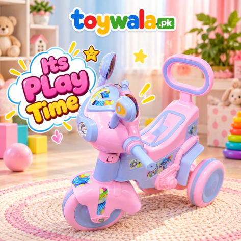 Kids Pink Ride-On Tricycle