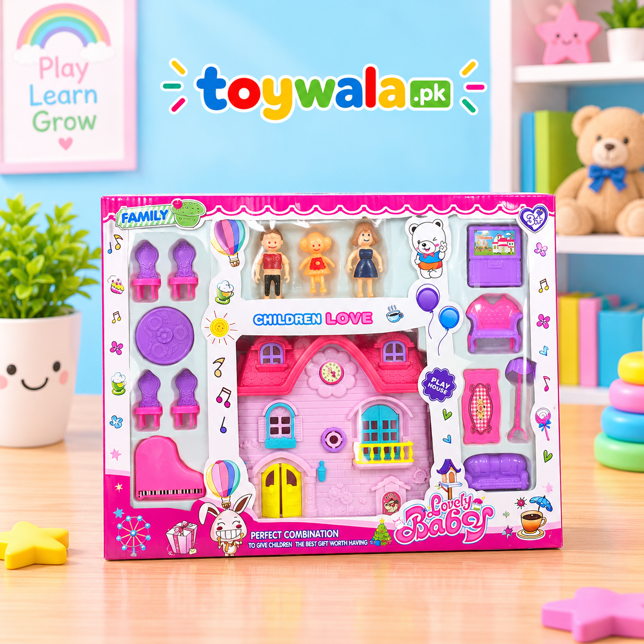 Family Lovely Baby Dollhouse