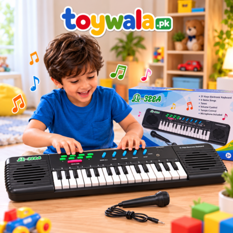 Electronic Keyboard with Microphone