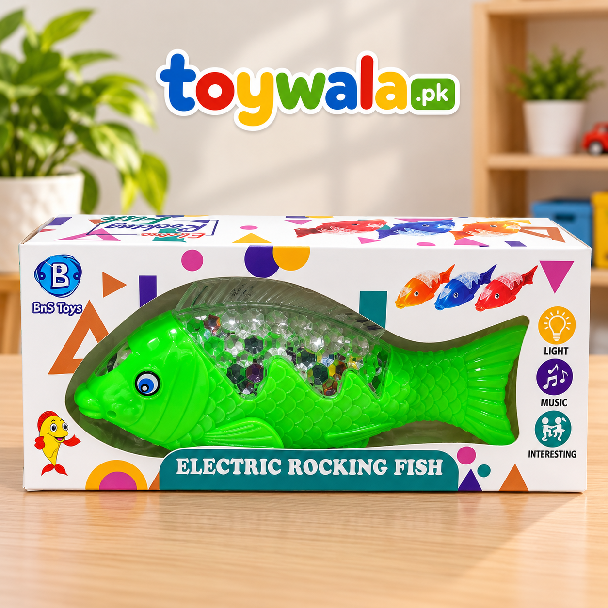 Light Up the Fun with a Colorful Fish Toy - Image 2
