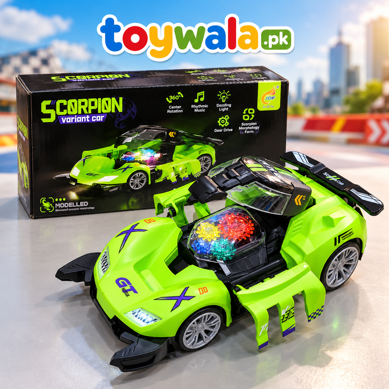 Scorpion Transforming Racing Car