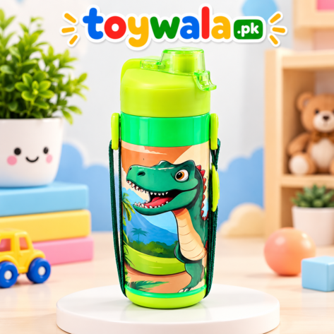 Dinosaur Kids Water Bottle with Strap