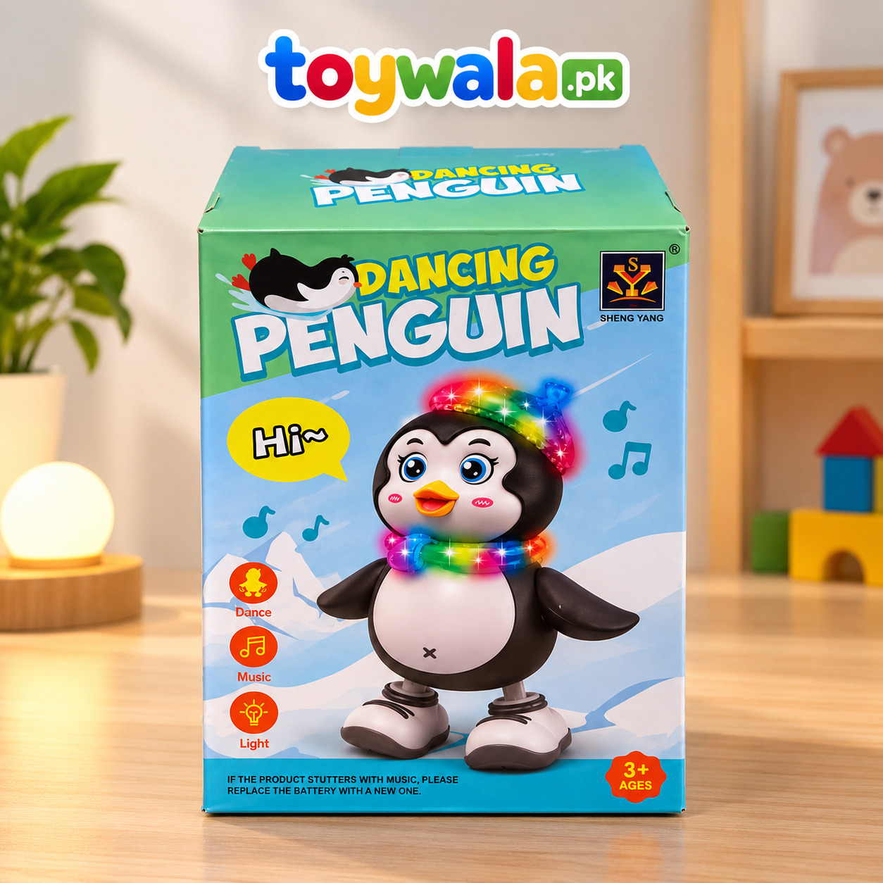 Dancing Penguin Light & Music Toy - Image 2