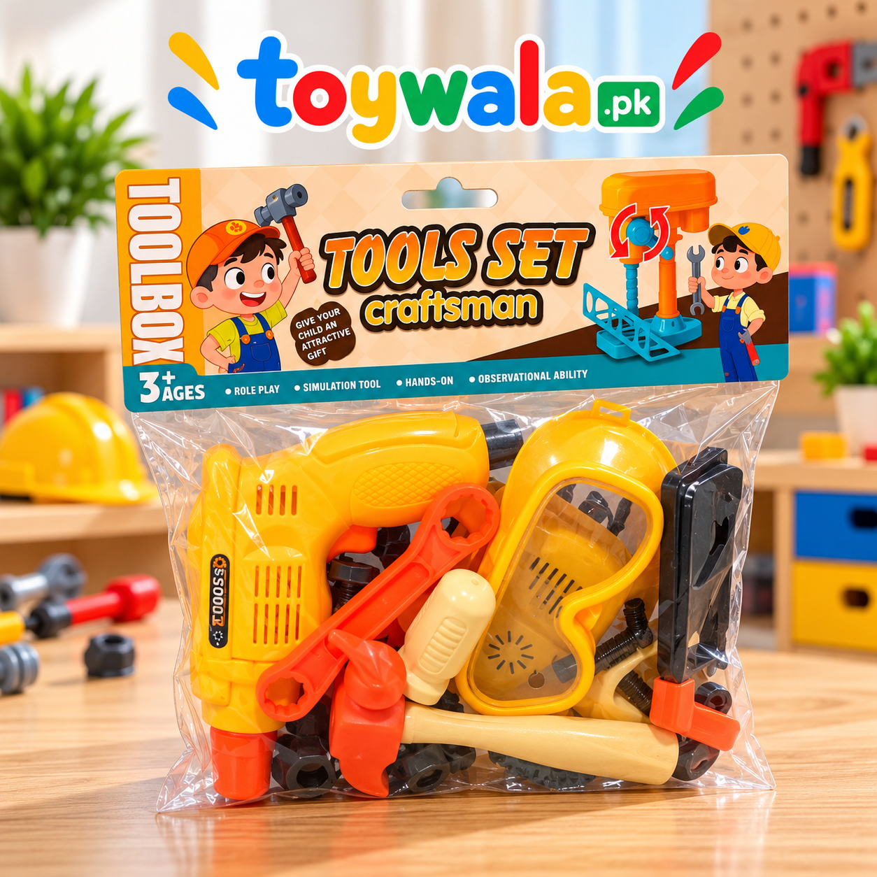 Kids Construction Tools Play Set