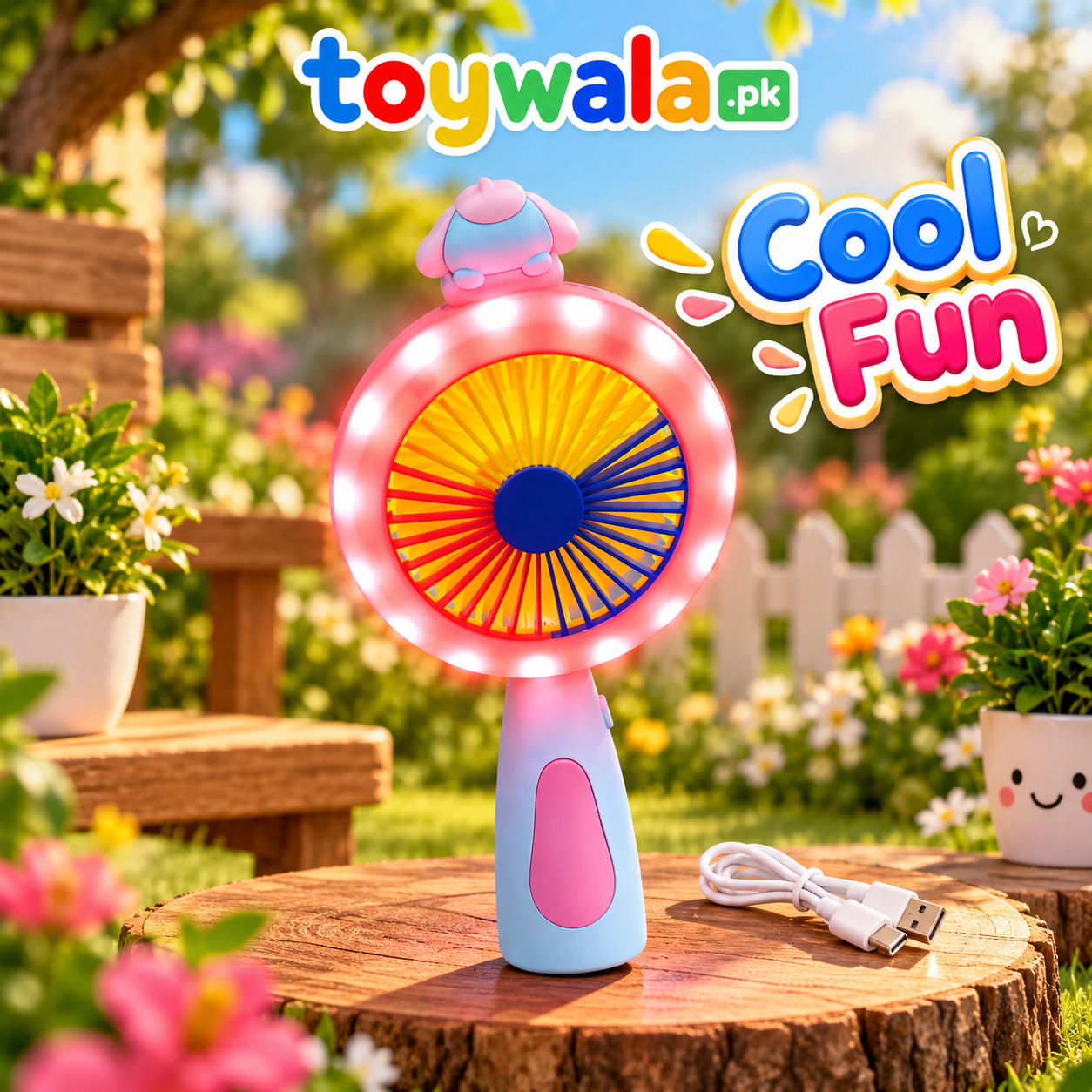 LED Rechargeable Mini Fan