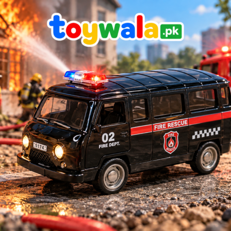 Die-Cast Fire Rescue Van