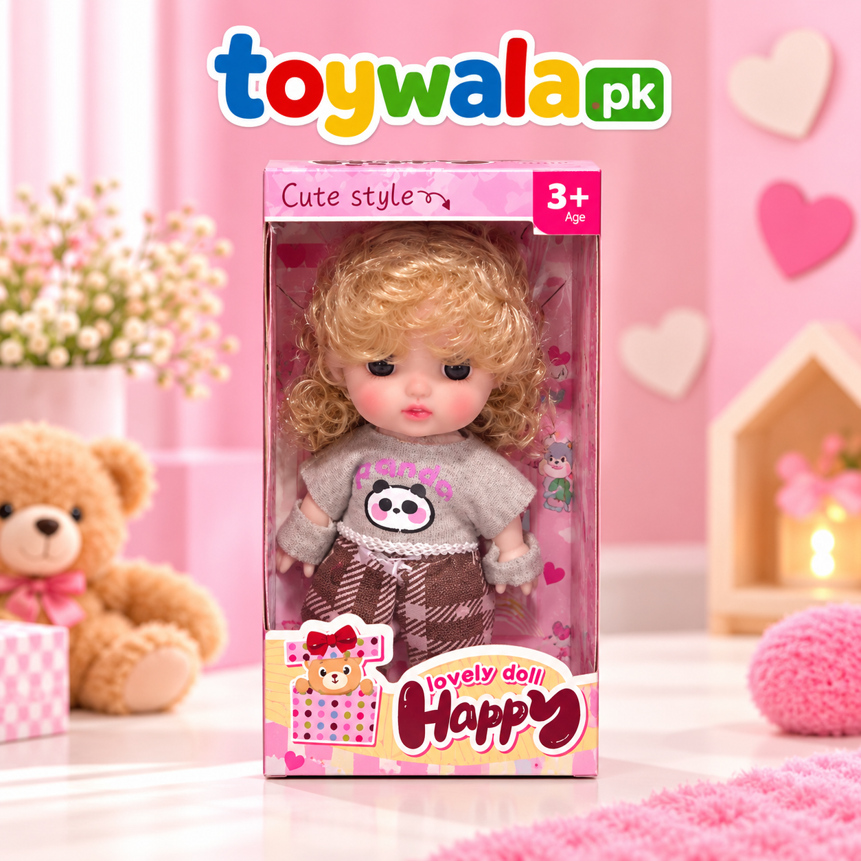 Cute Curly Hair Fashion Doll