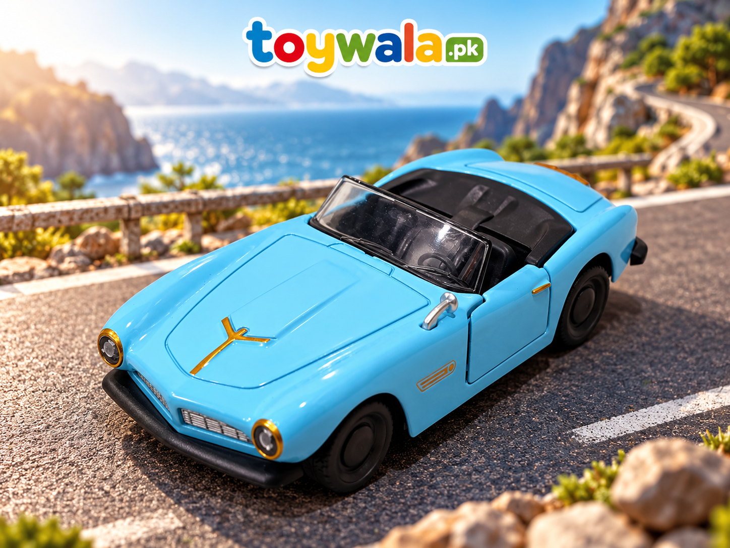 Die-Cast Convertible Sports Car Toy