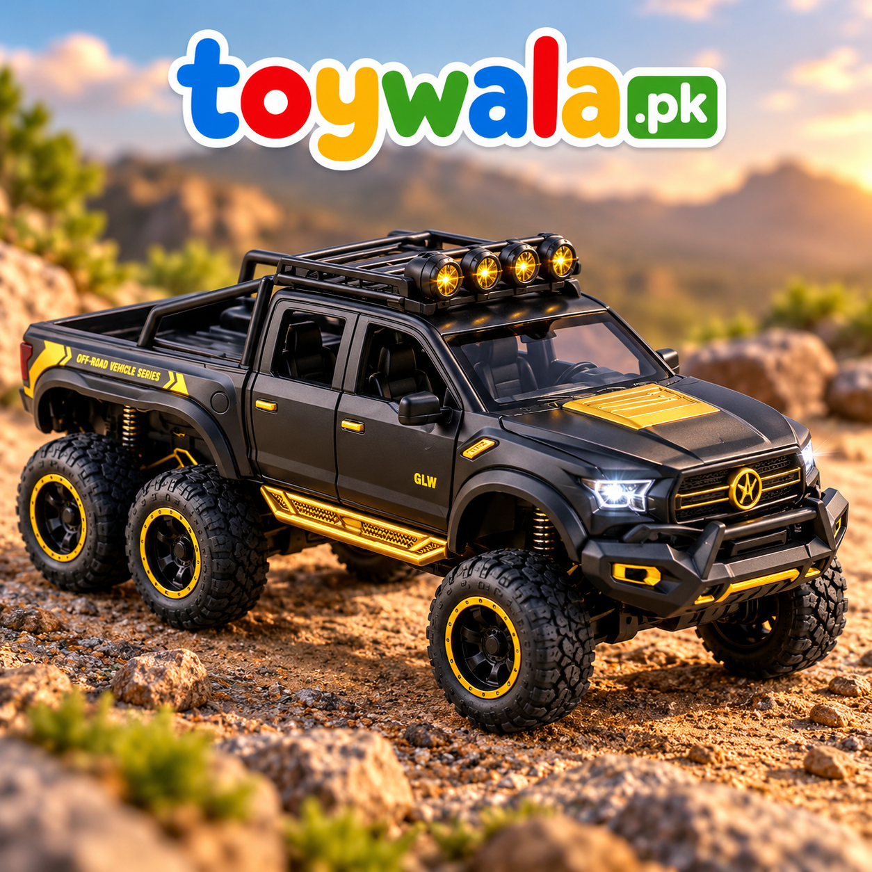 Diecast Metal 6x6 Truck